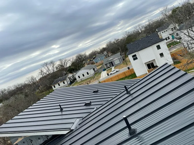 Standing seam metal roof panels with vents for Skylight Repair in Villas